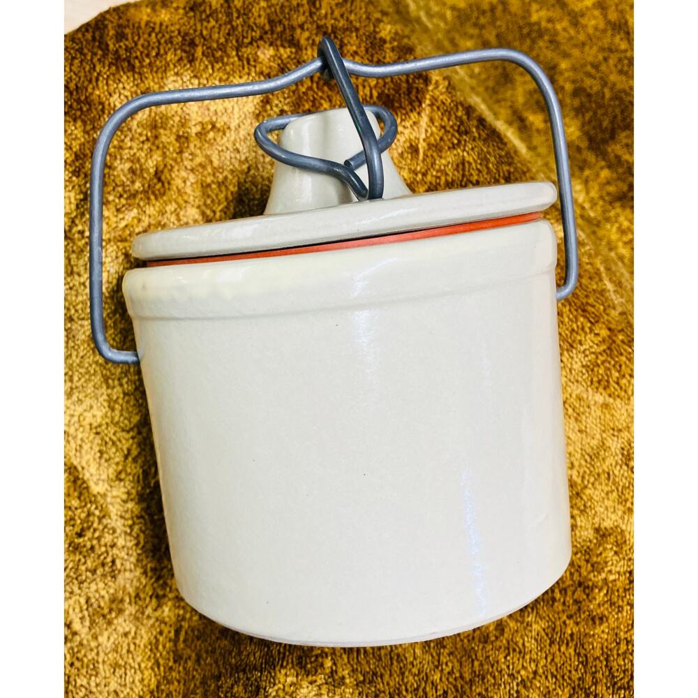 Vintage Stoneware Cheese or Butter Crock